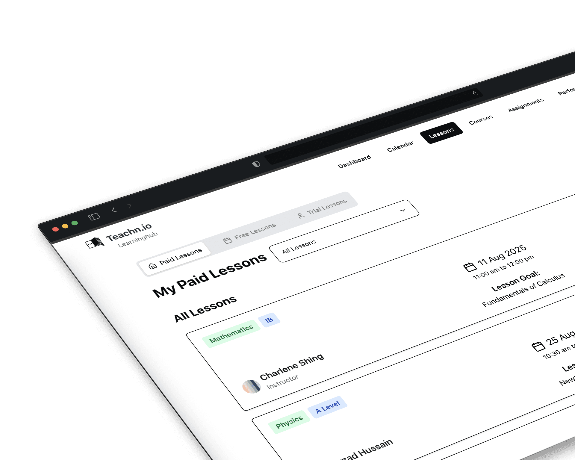 Personalised Lessons